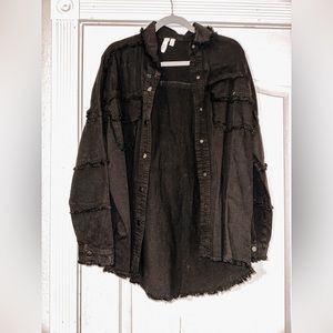 Over sized jacket. Could fit up to a medium!